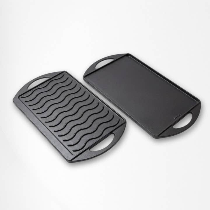 BBQ REVERSE: Placa / Grelha em Ferro Fundido Esmaltado Reversível por atacado de LUNAWAY CAST IRON