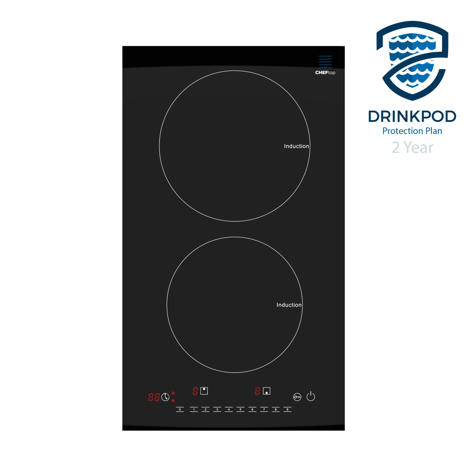 DRINKPOD LLC – Großhandel Küchengeräte – CHEFTop Pro - Doppelbrenner-Induktionskochfeld mit optionaler Induktionspfanne (Kopie)20