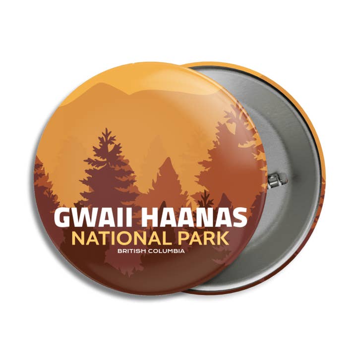 Pinback-knop in het nationale park Gwaii Haanas van Canada voor wholesale door Canada Untamed