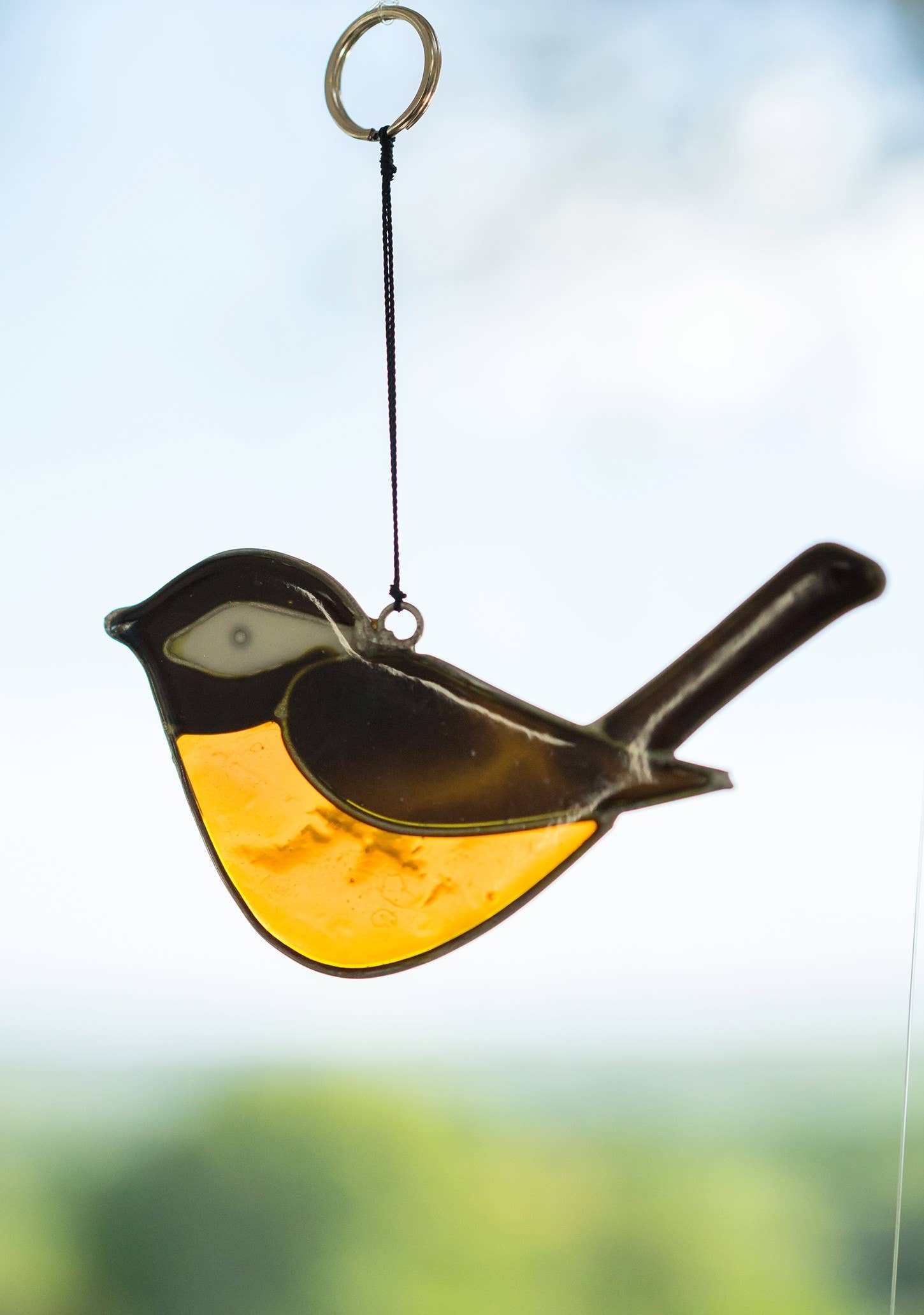 Namaste – Suncatcher por atacado – Captador de luz pássaro robin em resina e arame1