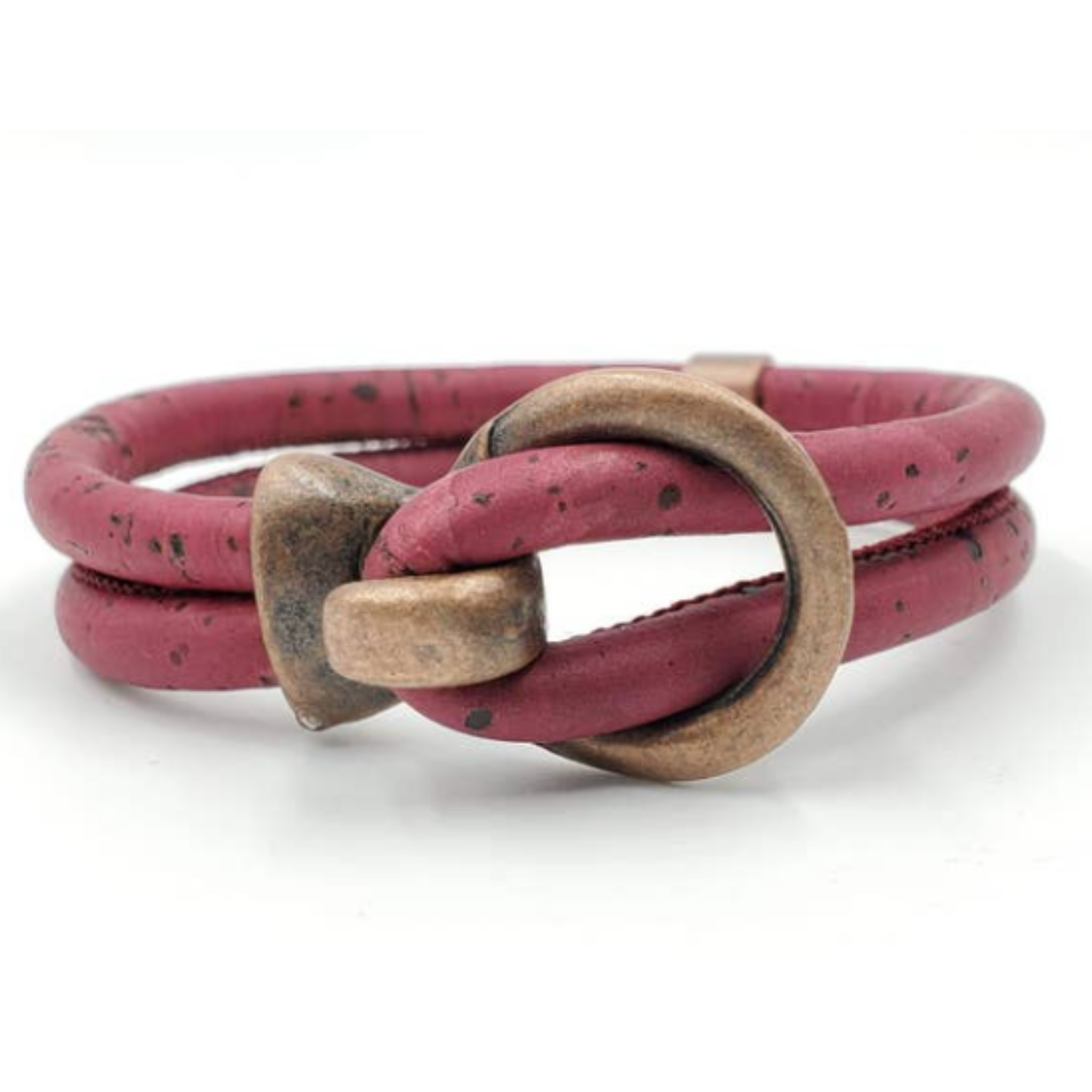 Gem Lounge Jewelry - Wholesale Bangle Bracelet - Pick Your Color: Cork Copper Open Hook Bracelet2