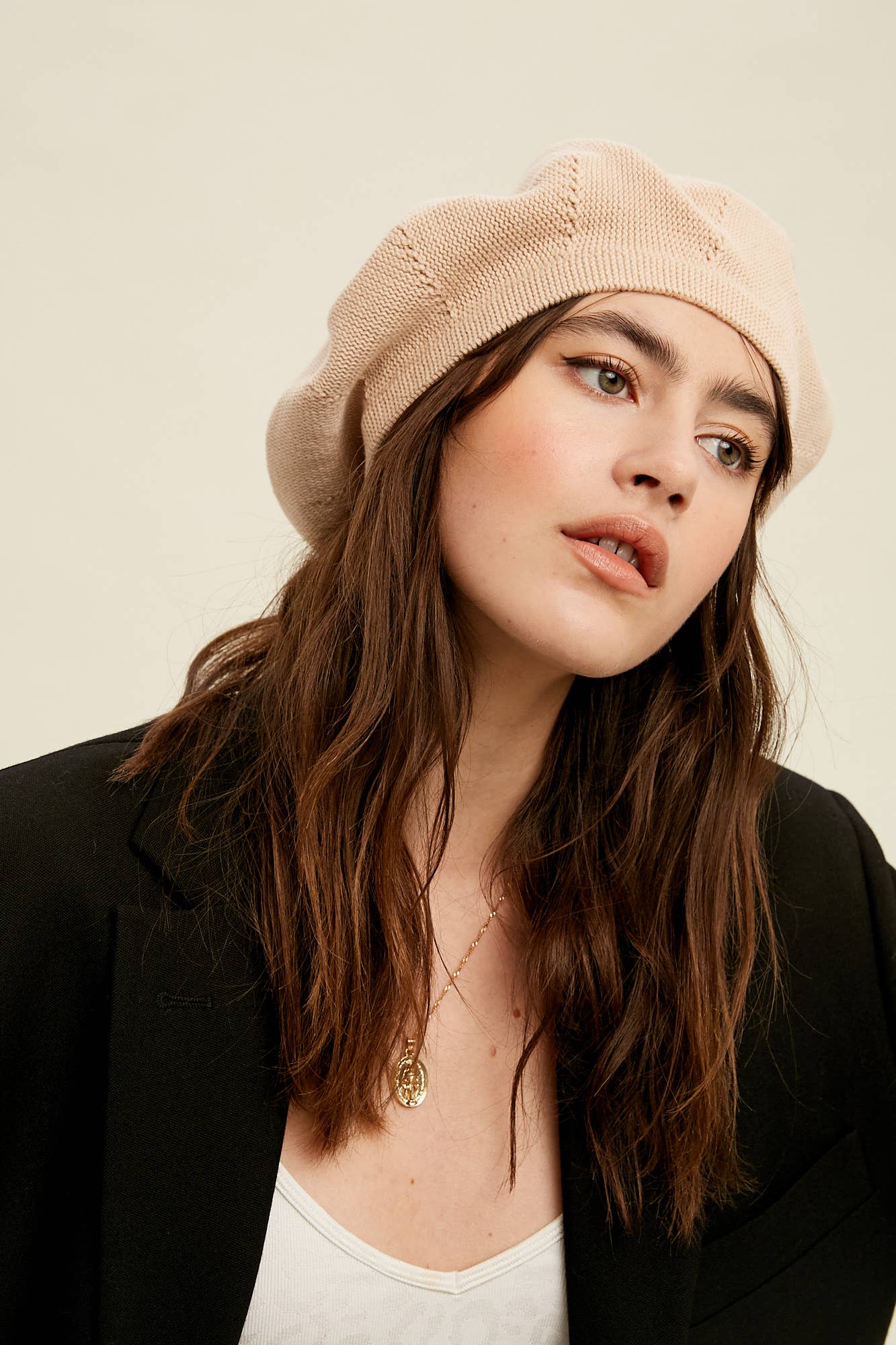 Listicle - Vendita all'ingrosso Basco - Donna - Berretto in Maglia Morbida LH01018