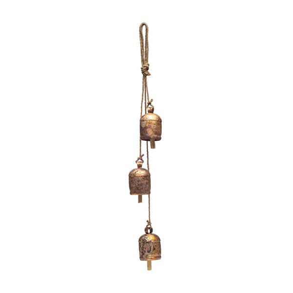 Matr Boomie Fair Trade - Wholesale Wind chime - Rustic Wind Chime Medium Cascading Bells - Garden, Patio