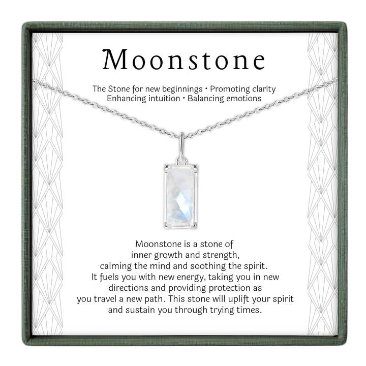 Rainbow Moonstone Necklace – New Beginnings Gift for Her for wholesale by hope love shine