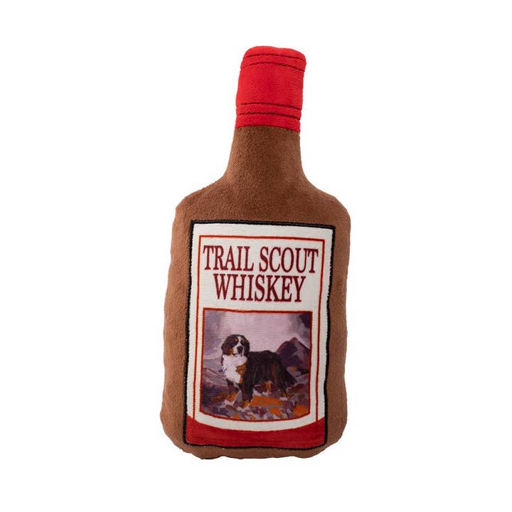 Petshop by Fringe Studio - Wholesale Pet Chew Toy - Dog - Trail Scout Whiskey Plush Dog Toy