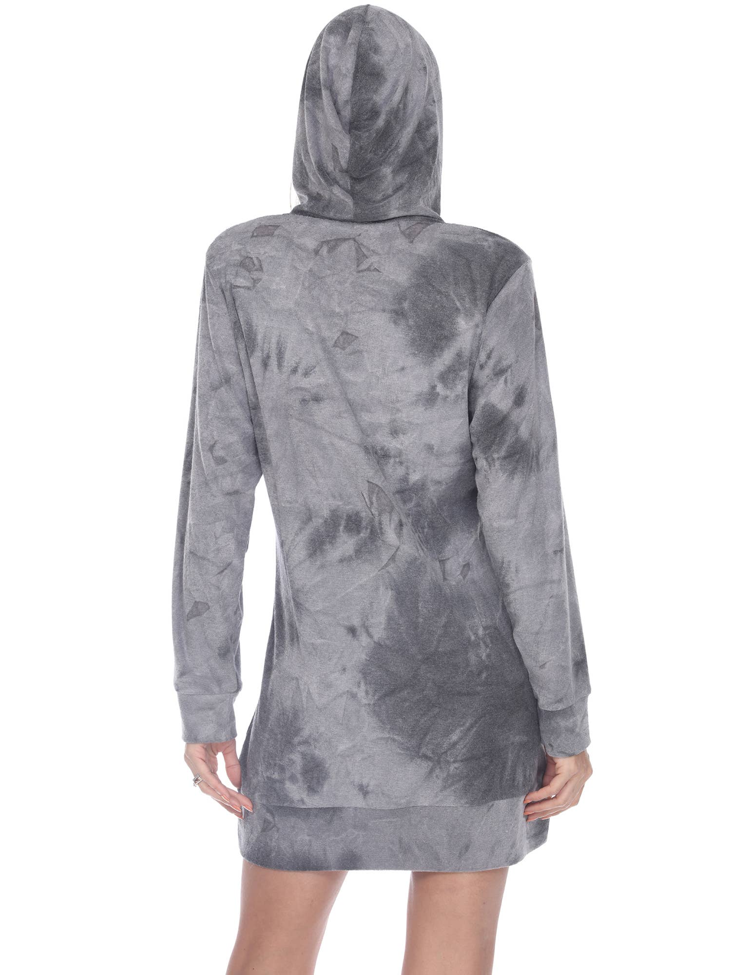WHITE MARK - Wholesale Dress - Women's - Hoodie Tie Dye Sweatshirt Dress6
