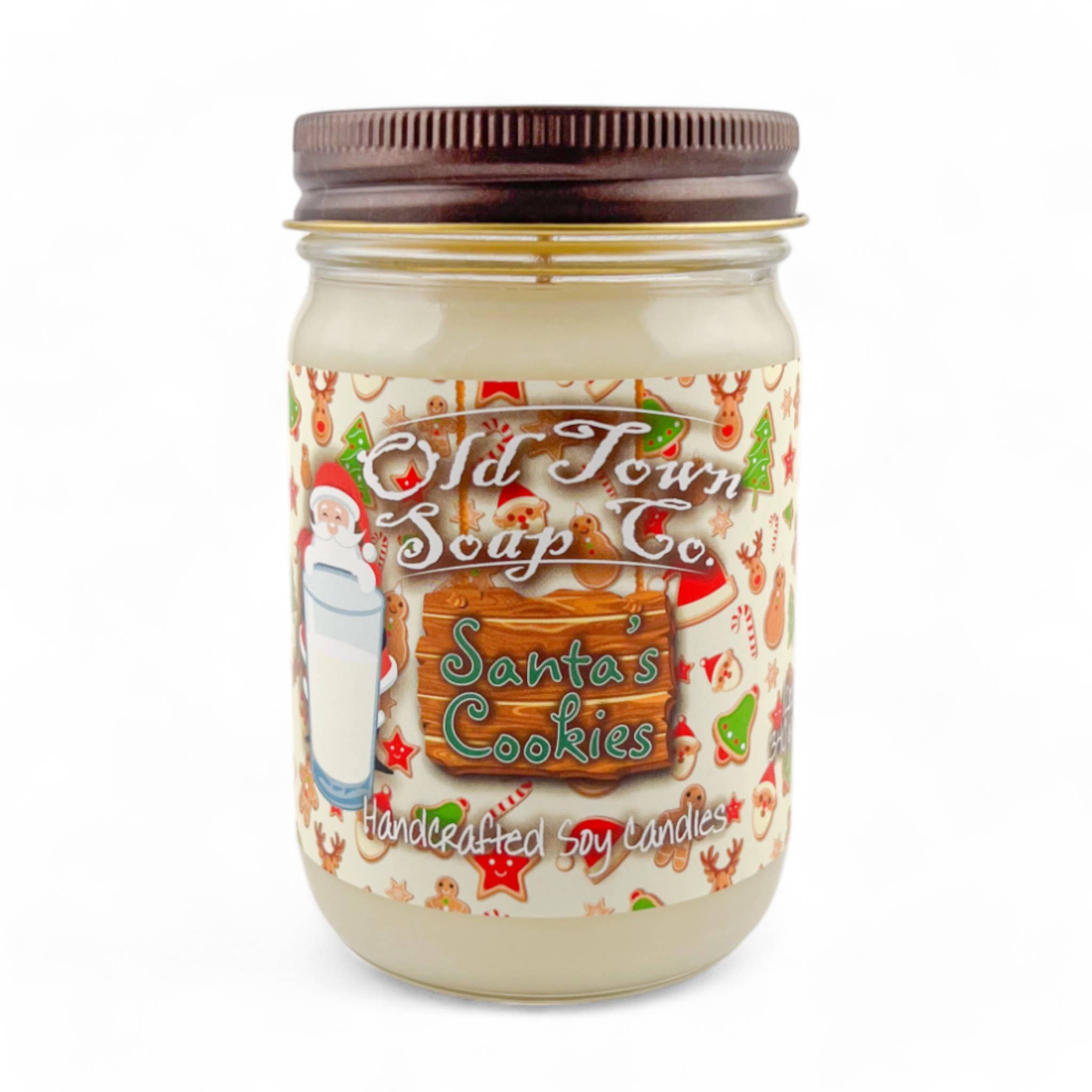 Old Town Soap Co. - Venta al por mayor Velas en tarros - Velas navideñas de 12 onzas, disponibles en 12 aromas de feliz Navidad7