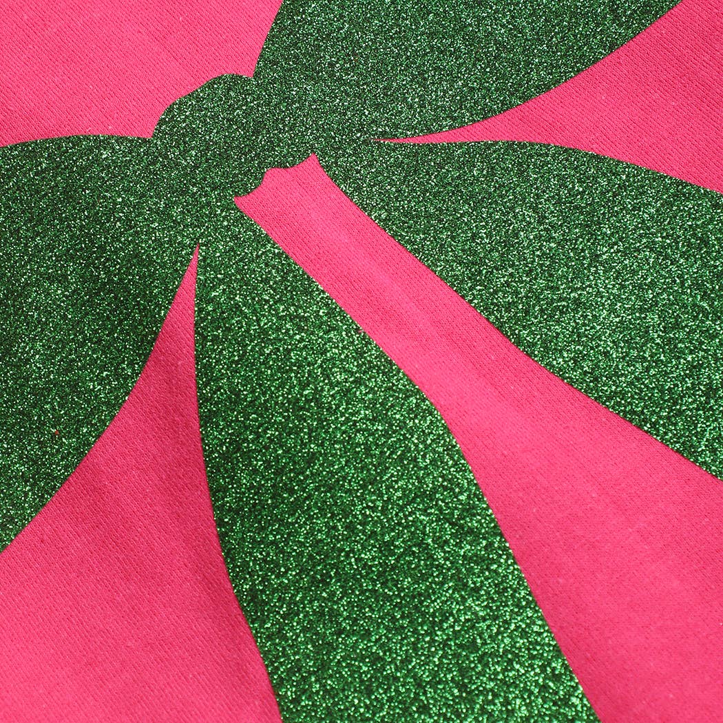 Fashion City - Wholesale Sweatshirt - Unisex - Large Glitter Ribbon Heavyweight Fleece Sweatshirt3