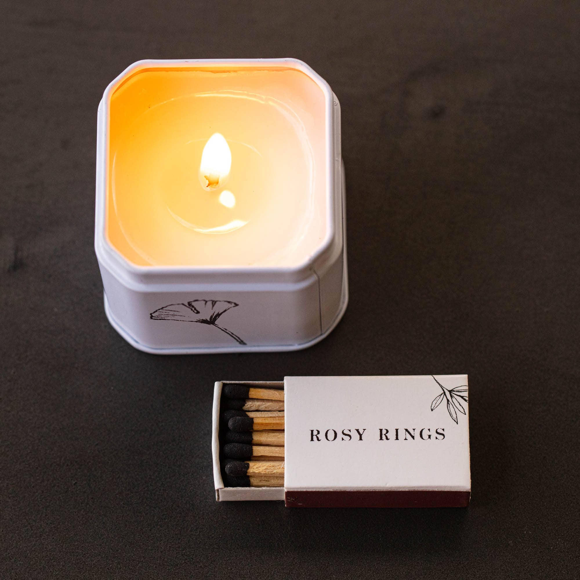 Rosy Rings - Wholesale Travel Candles - Petite Tin Candle - Forest3