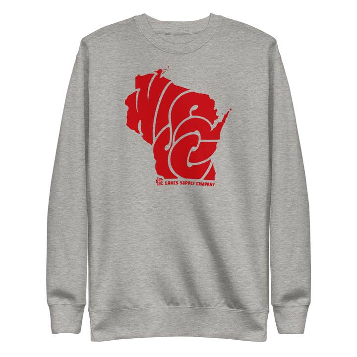 Lakes Supply Co. - Wholesale Graphic Sweatshirt - Unisex - Wisconsin State Sweatshirt5