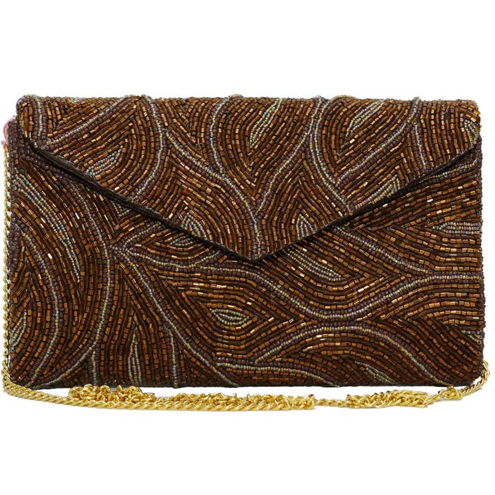 Petite pochette enveloppe SENV 1880 - Marron pour la vente par Tiana Designs