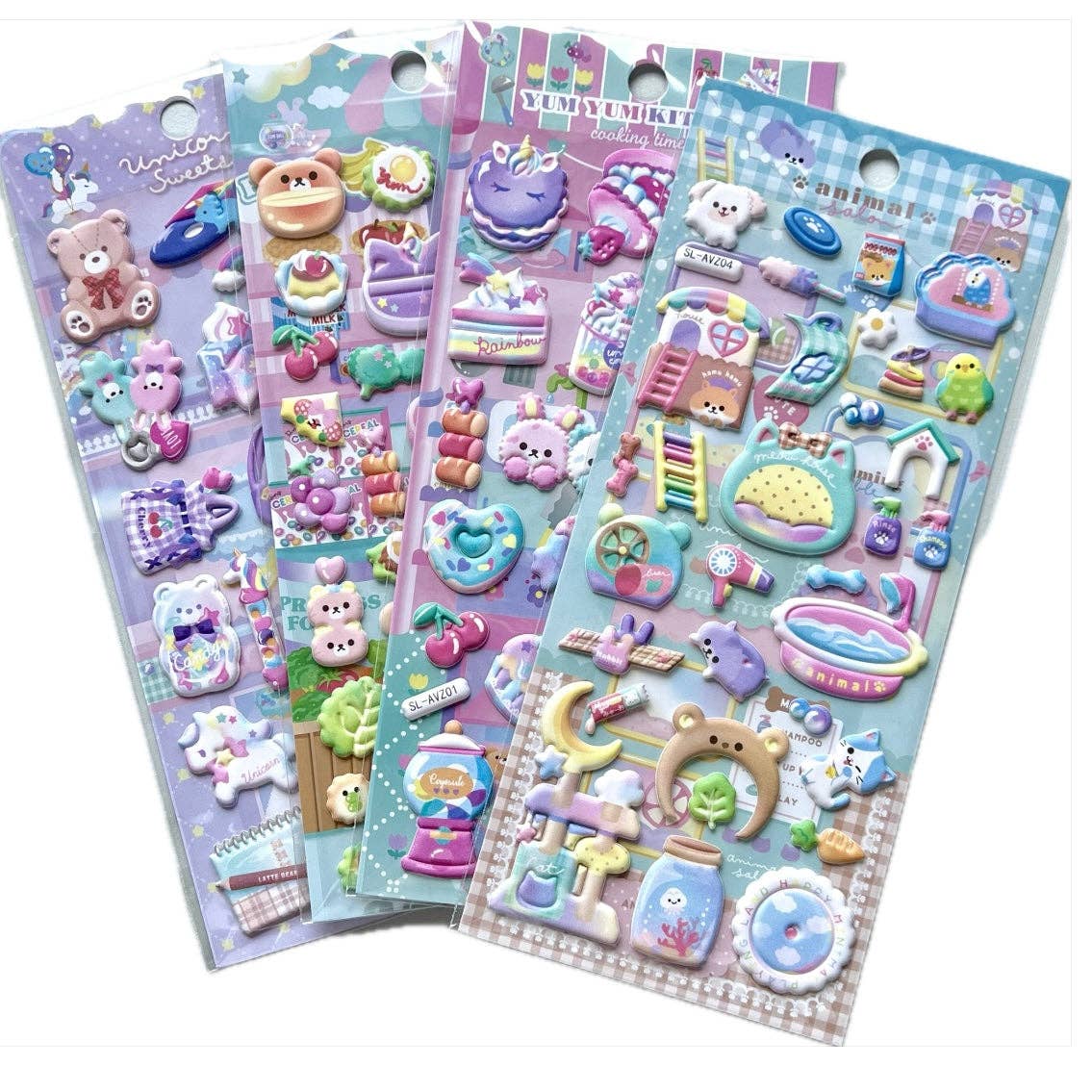 BCmini - Wholesale Sticker - 11017 Dessert Puffy Assorted Stickers-121