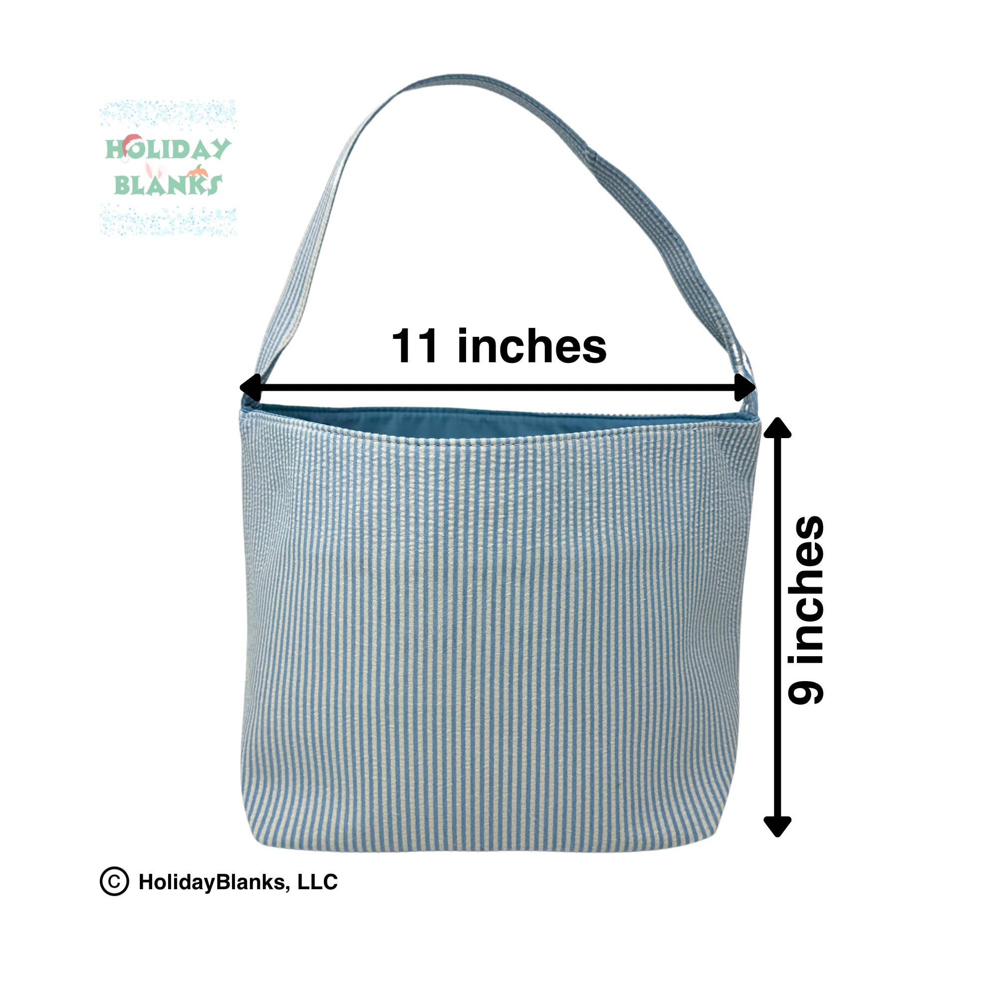 Holiday Blanks - Wholesale Basket - Easter or Halloween Seersucker basket embroidery blanks7