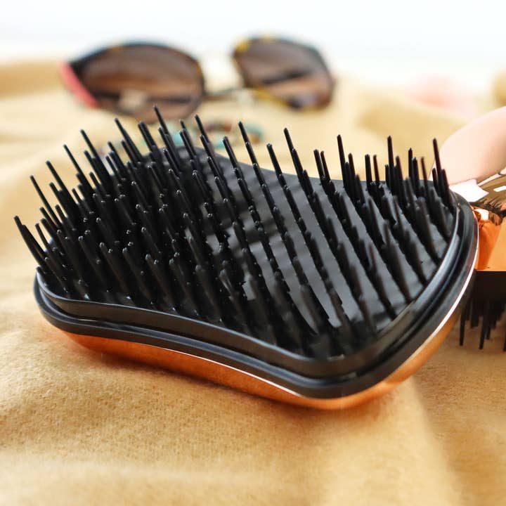 Dessata - Wholesale Hair Brush/Comb - Dessata detangling hairbrush (travel size) - METAL ROSE GOLD6