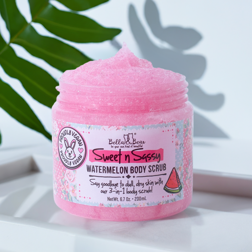 Bella & Bear - Wholesale Body Scrub/Exfoliant - Sweet 'n' Sassy Watermelon Body Scrub | Wash | Moisturizer4
