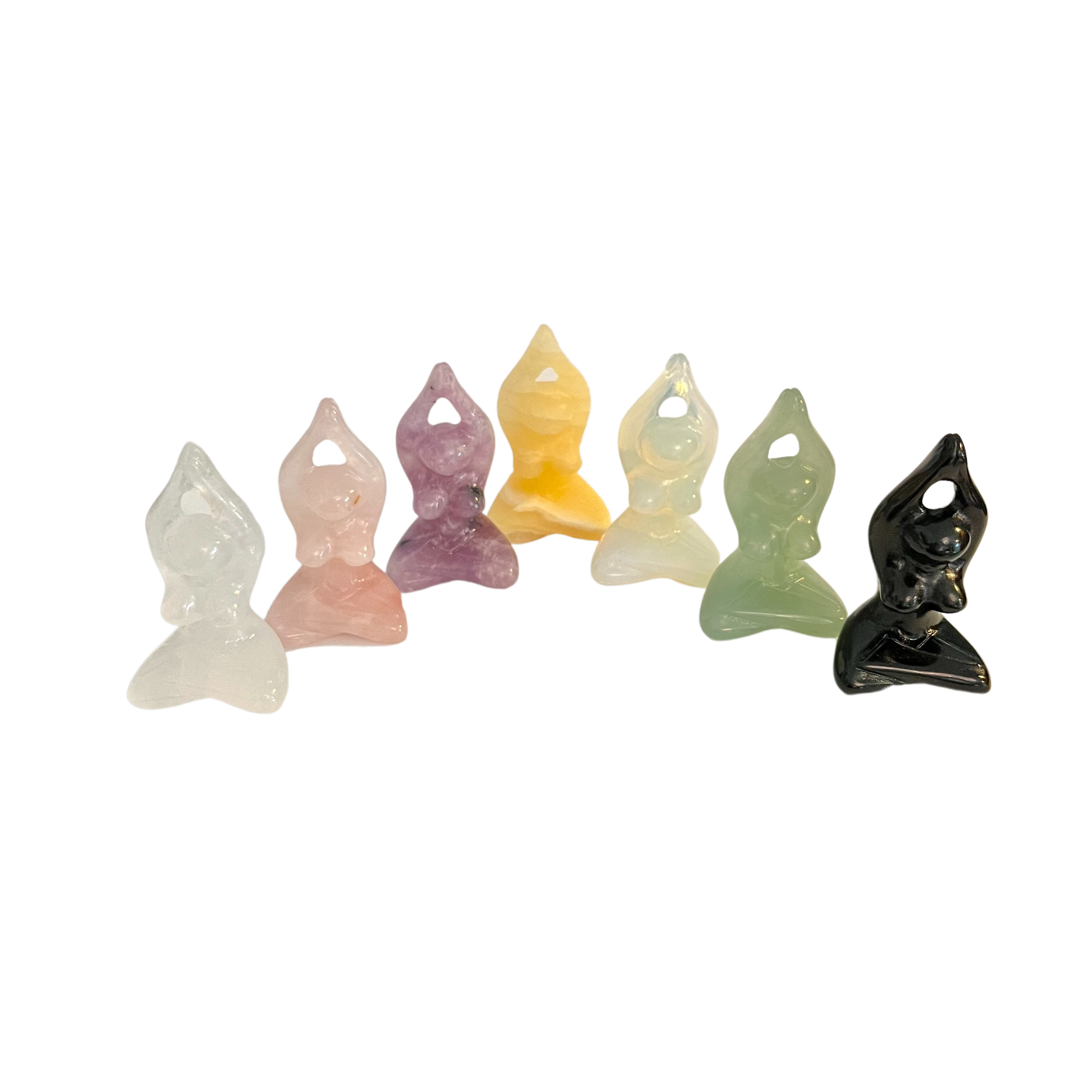 Muno - Wholesale Decorative Figurine - 5cm Gemstone Yoga Figurines * Lithotherapy * Crystals0