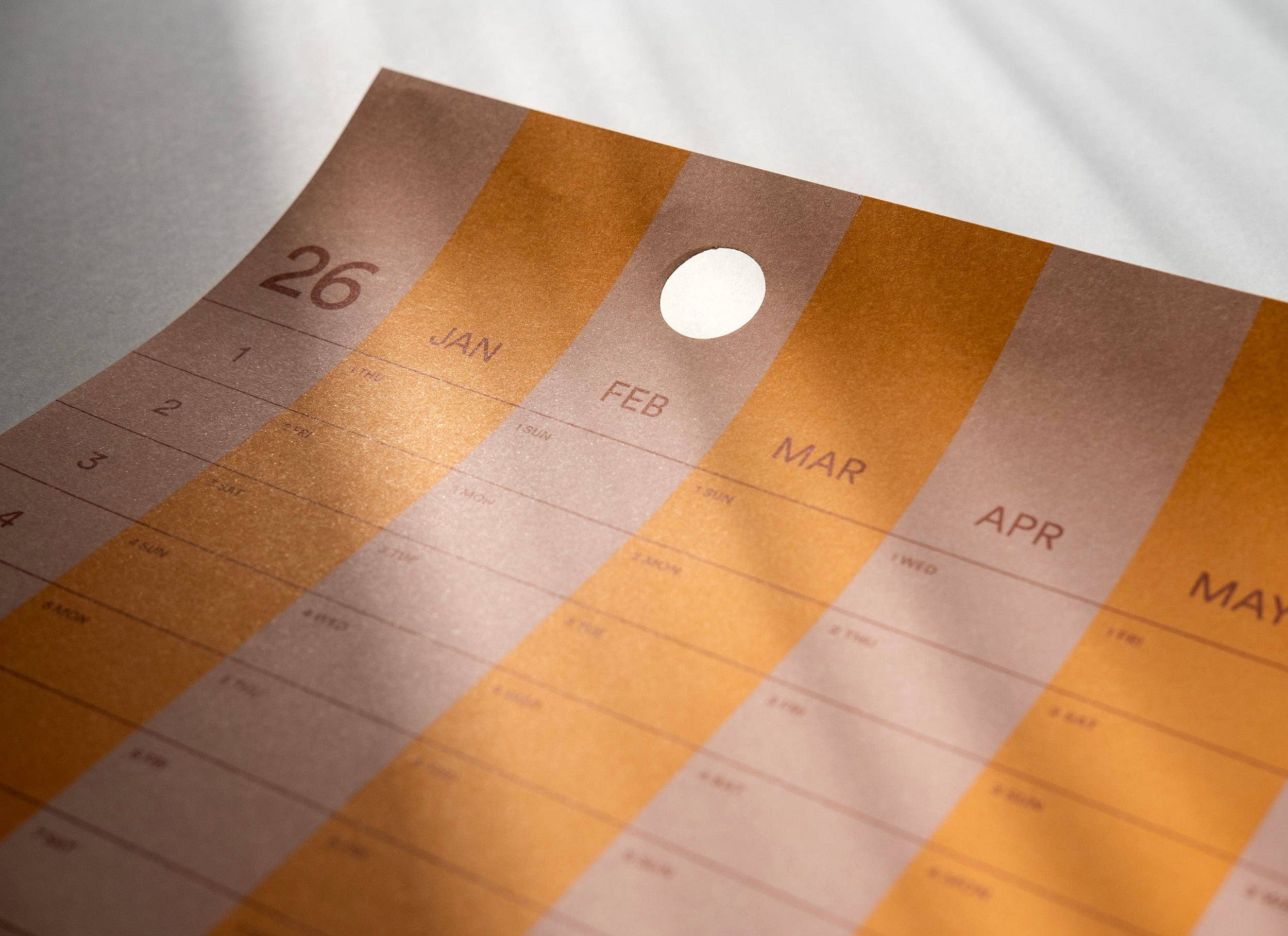 Yearcalendar - Vente Calendrier - Calendrier rayé 2026 70 x 100 cm7