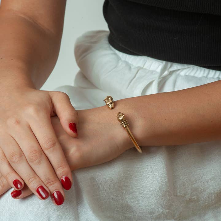 Discoveries, Inc. - Wholesale Cuff Bracelet - Egyptian Cat Cuff Bracelet - Bastet Goddess3