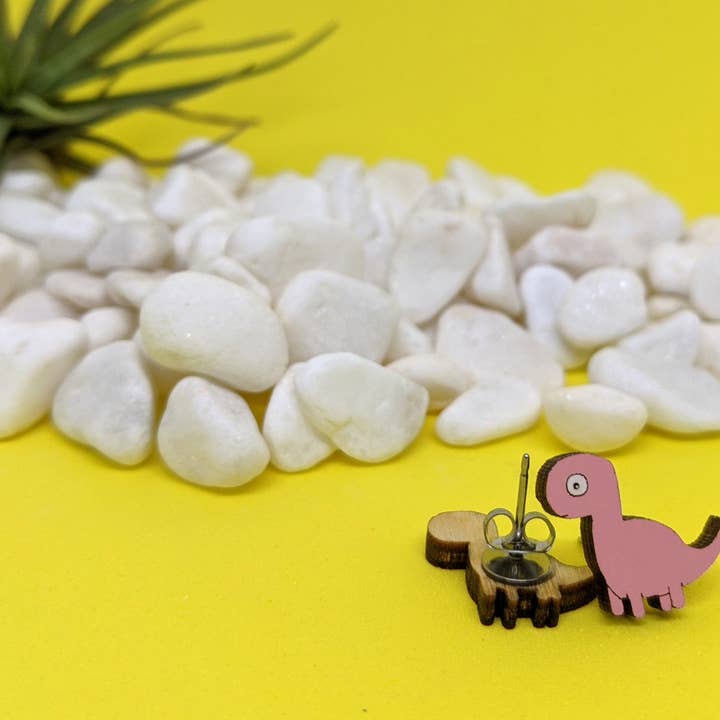 Pendientes Brachiosaurus de cuello largo para venta al por mayor de Unpossible Cuts