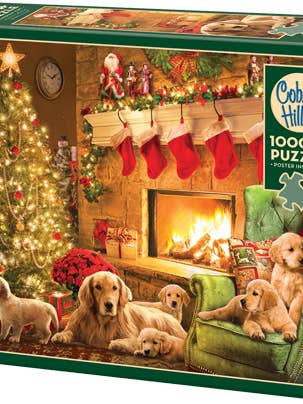 Cozy Fireplace 1000 Piece Jigsaw Puzzle - Poster Included for wholesale by Cheatwell Games