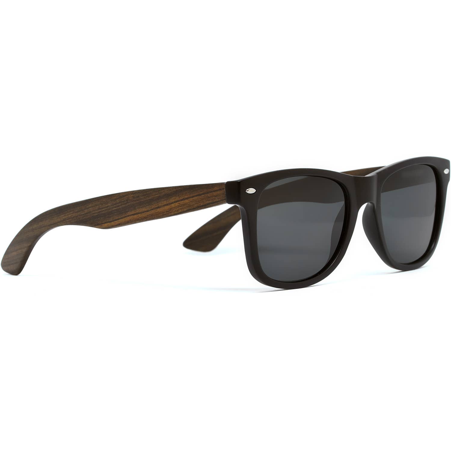 GOWOOD - Wholesale Sunglasses - Unisex - Ebony Wood Sunglasses with Black Polarized Lenses1