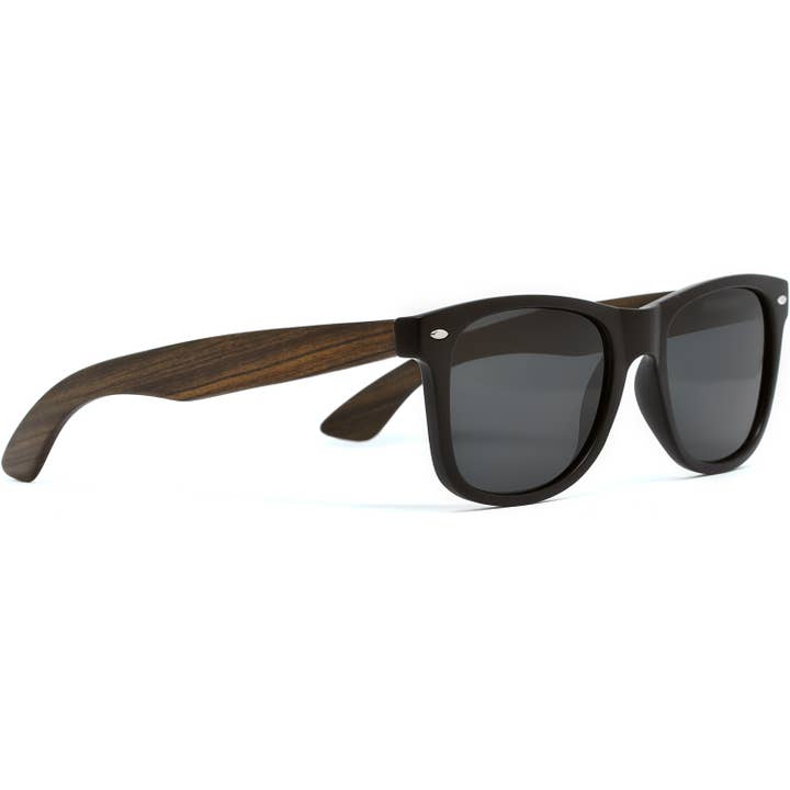 GOWOOD - Wholesale Sunglasses - Unisex - Ebony Wood Sunglasses with Black Polarized Lenses1