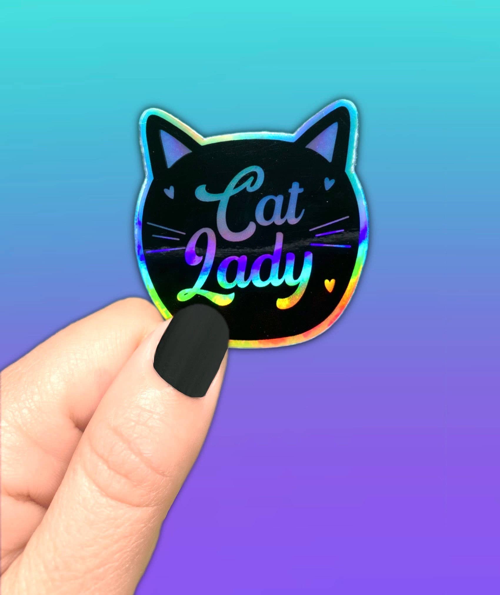 Bekkbe and Nono - Wholesale Sticker - STICKER Cat Lady | Cat Person | Water Bottle, Laptop Sticker