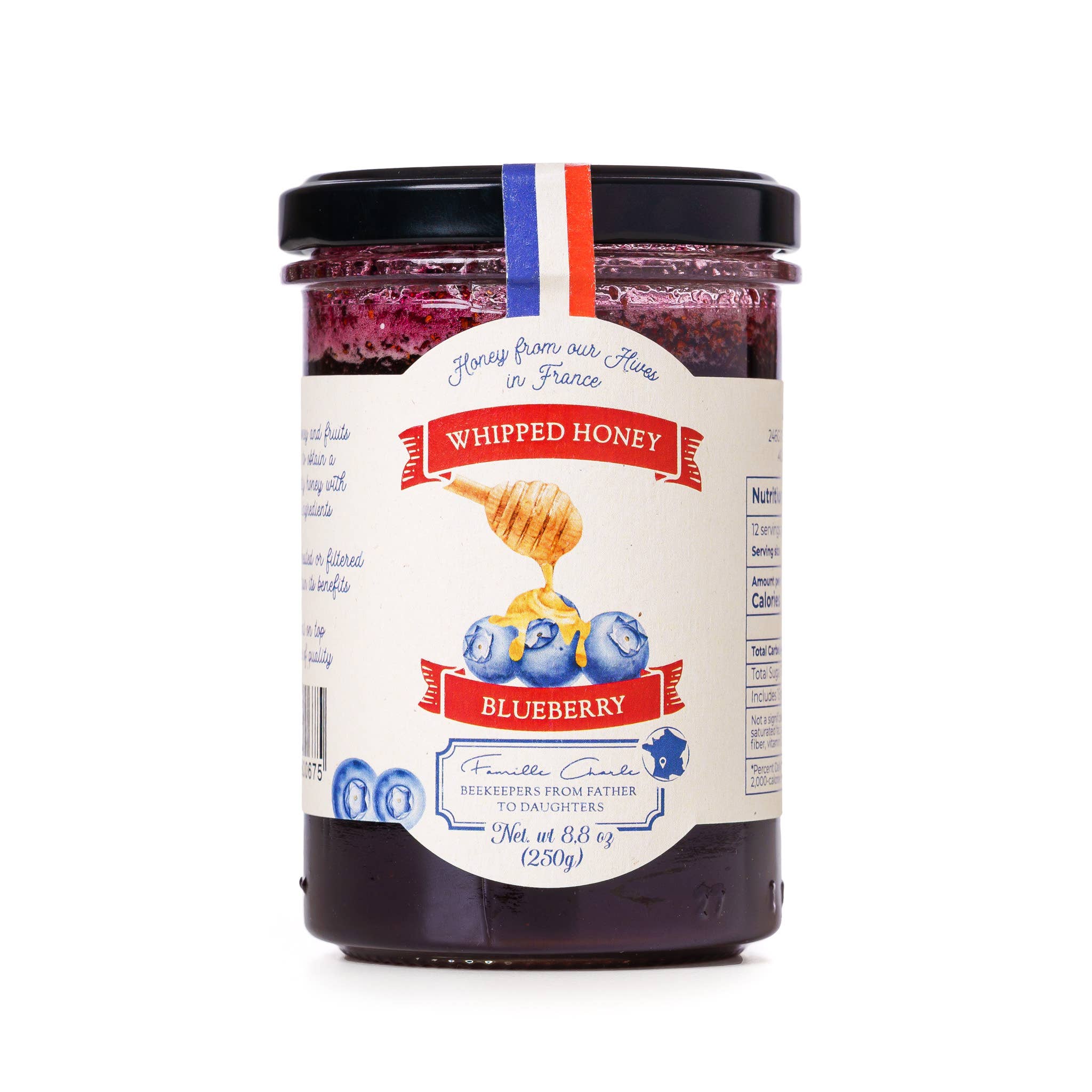 Les Abeilles de Malescot – wholesale Honey – Whipped Honey - Blueberry (250g)3