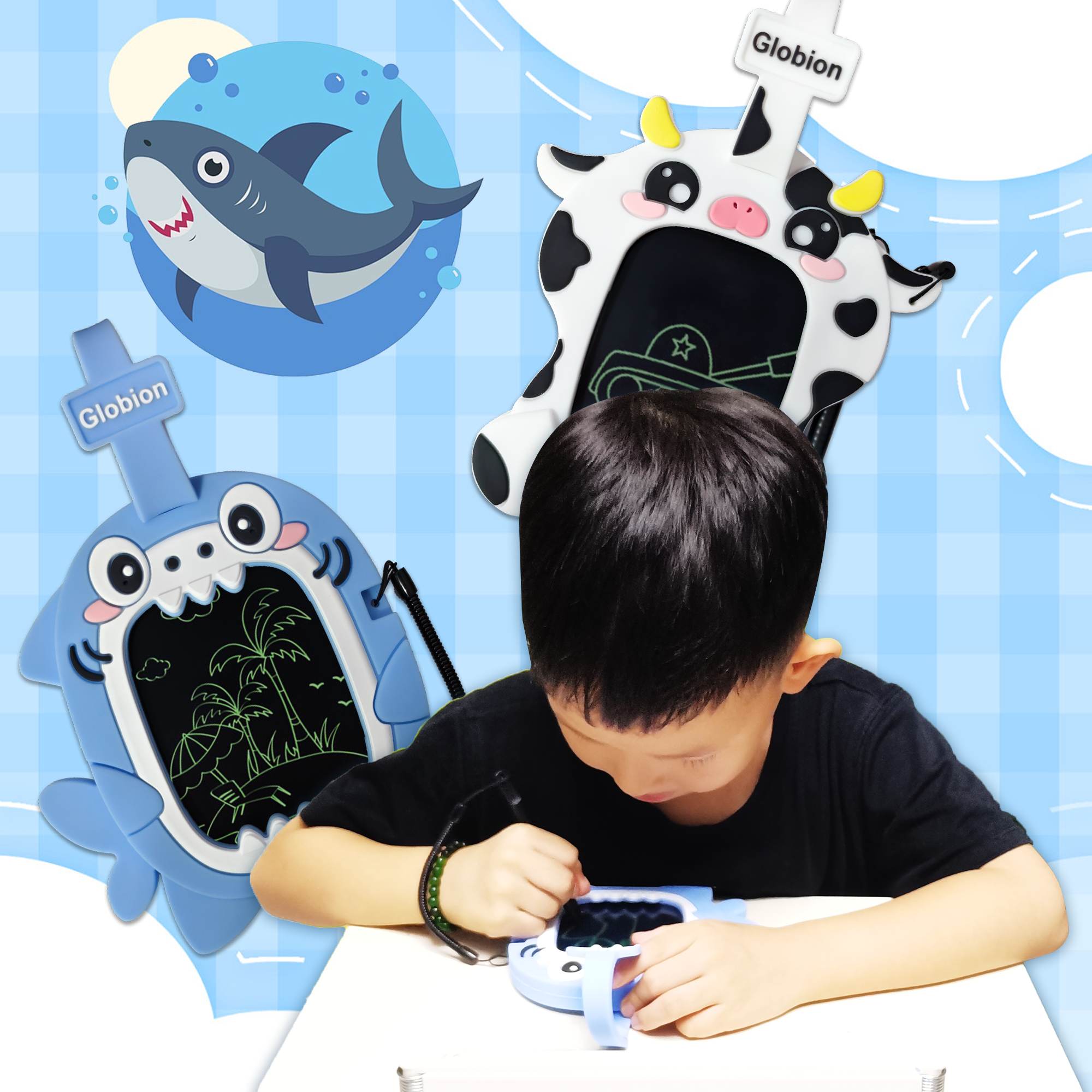 Black Kids Doodle Pad - Holiday series - Santa for wholesale on Faire7