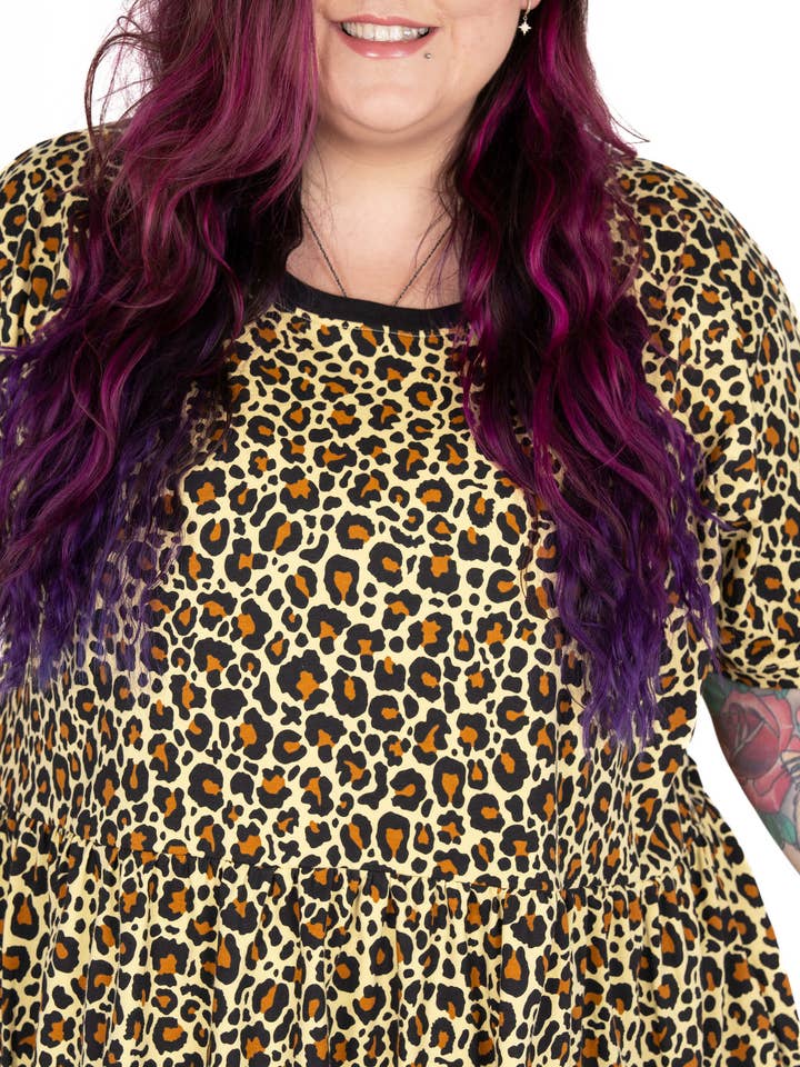 Rebel Romance - Wholesale Dress – Women's - Rebel Romance Classic Leopard Stretch Smock Dress27