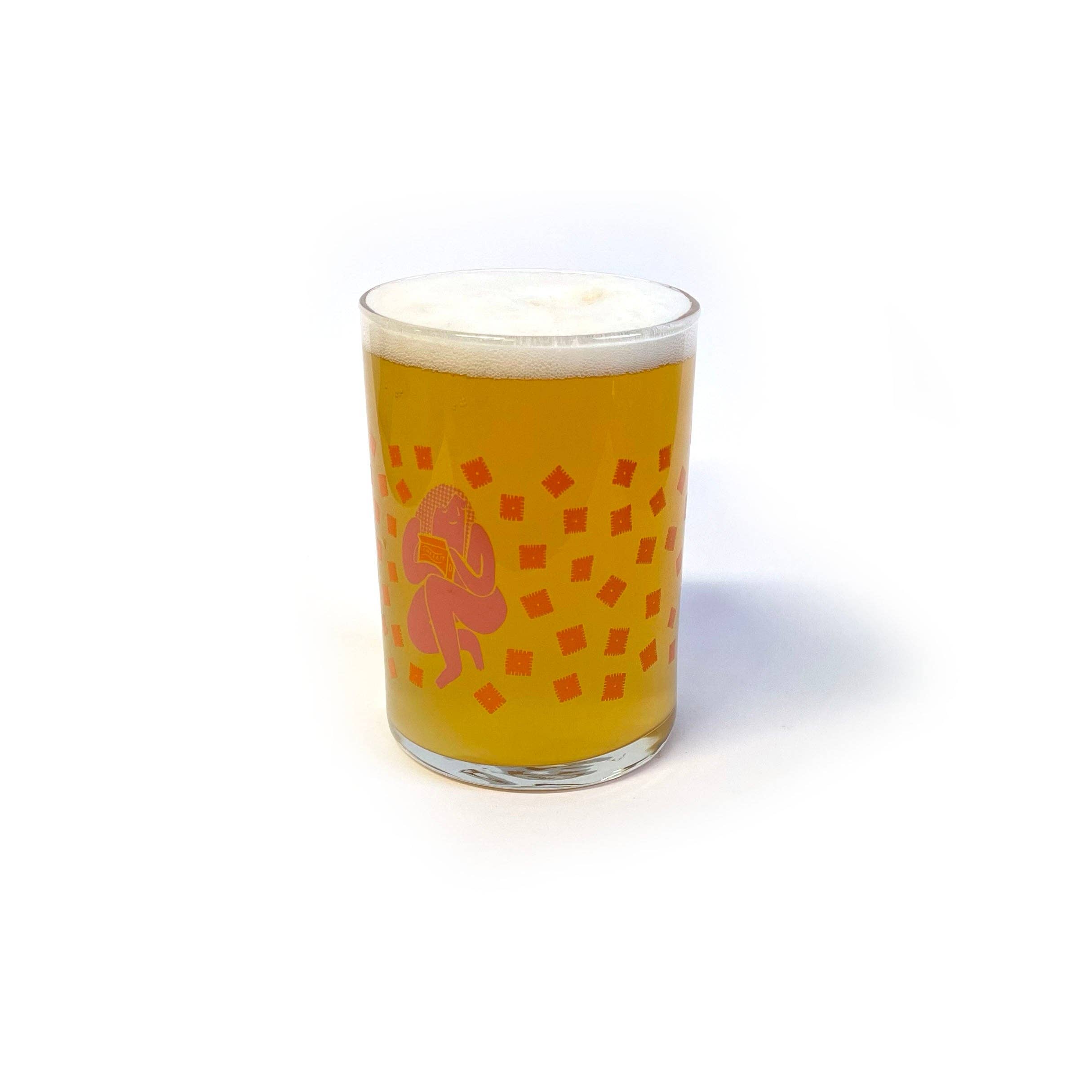 Molly Anne Bishop - Wholesale Drinking Glass/Cup - Cheez-It Nude Drinking Glass0