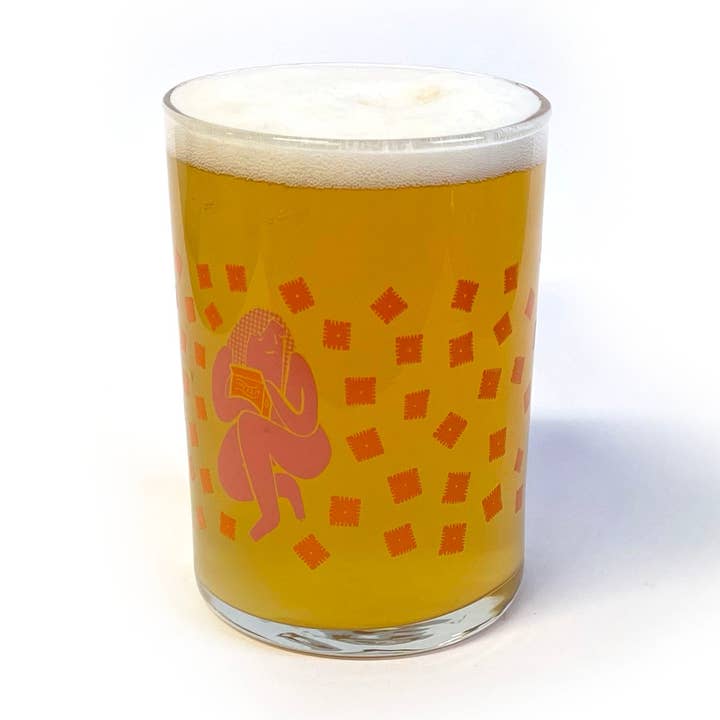 Molly Anne Bishop - Wholesale Drinking Glass/Cup - Cheez-It Nude Drinking Glass