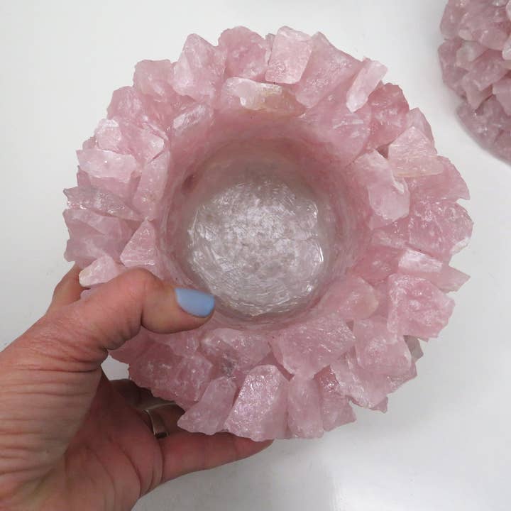 Rock Paradise - Wholesale Plant Pot - Rose Quartz Crystal Planter Pot3