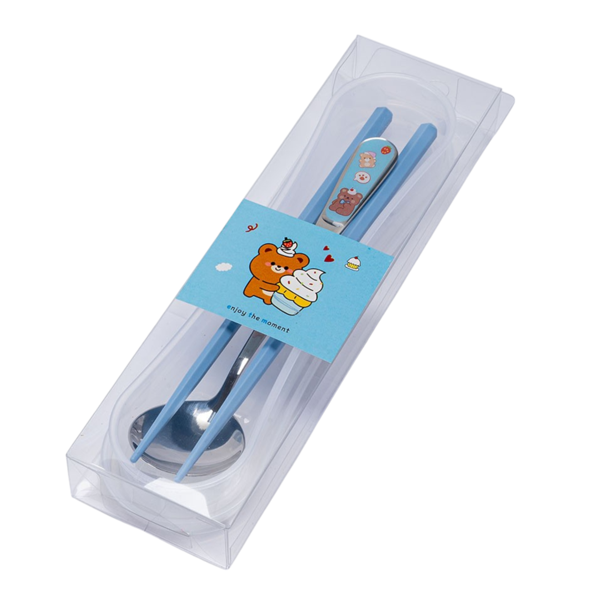 Urban Tokyo - Wholesale Chopsticks - Chopsticks and Spoon with Portable Travel Case Reusable Set Bear (1/240)3