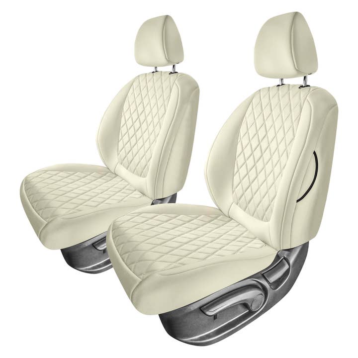Kia Seltos - 2021 - 2024 - Housses de siège avant - Ultraflex Neoprene beige uni pour la vente par FH GROUP