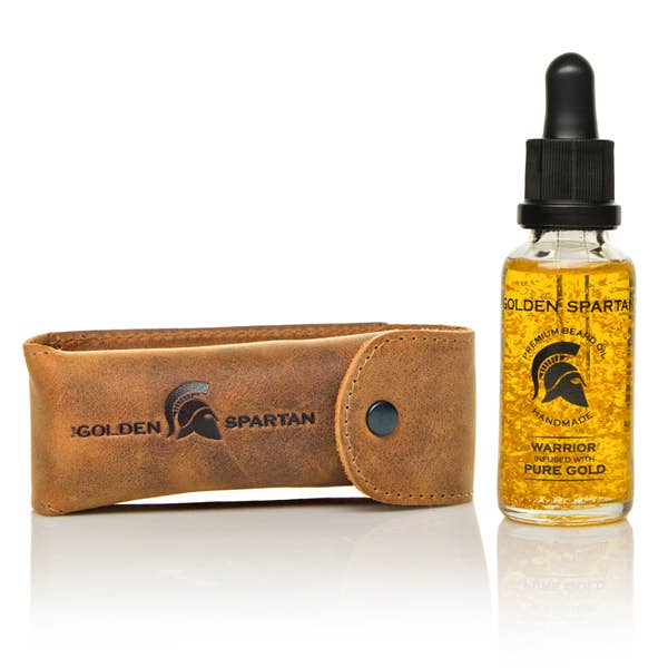WARRIOR PURE GOLD Exclusive Beard Oil for wholesale by The Golden Spartan
