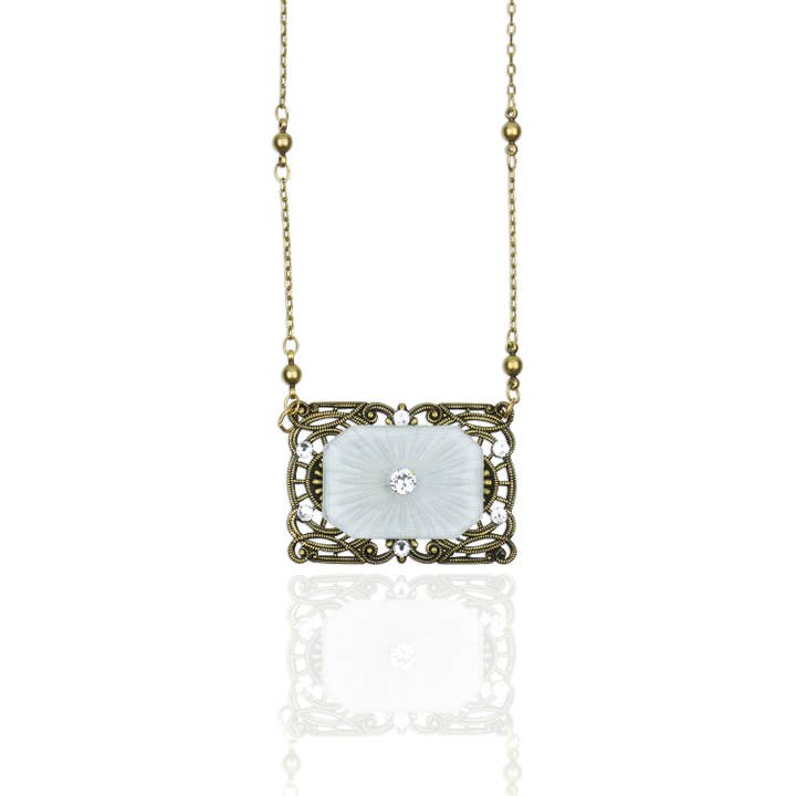 Anne's Vault Forever Sunray Swarovski® Crystal Necklace for wholesale by Anne Koplik Designs, Inc.