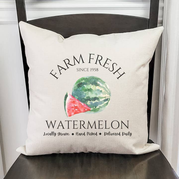 Farm Fresh Watermelon Pillow Cover for wholesale by Go Charlotte