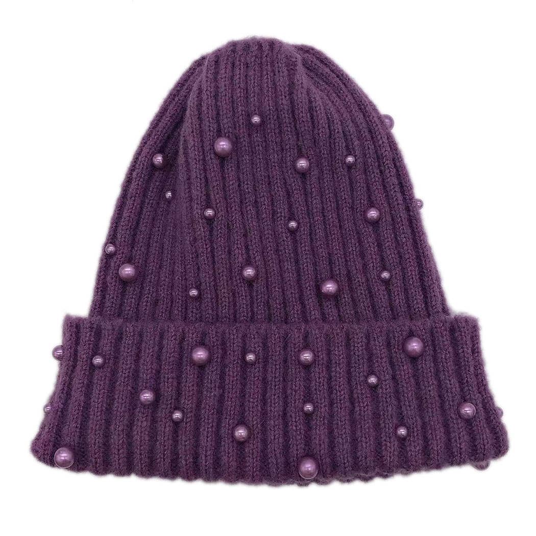 Fashion City - Wholesale Beanie - Dames - Gebreide muts voor dames, effen imitatieleer4