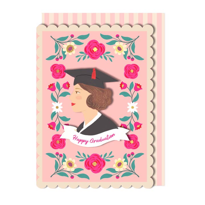 Tillykke med din eksamen håndlavet lykønskningskort for engroshandel hos Tache