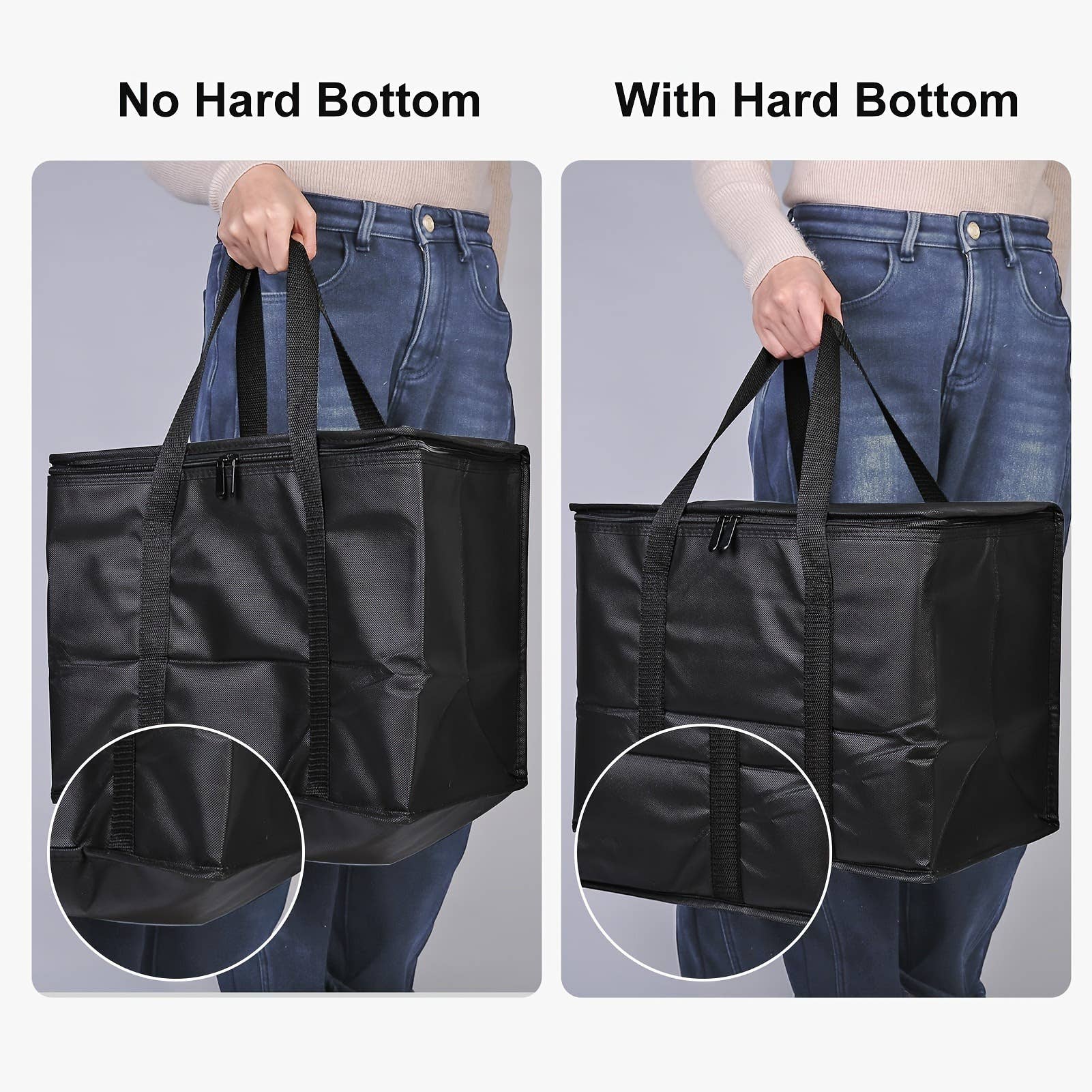 NARWEY INC – wholesale Kyl-/kylväska – 2 st isolerade matkassar med dragkedja kylväska5