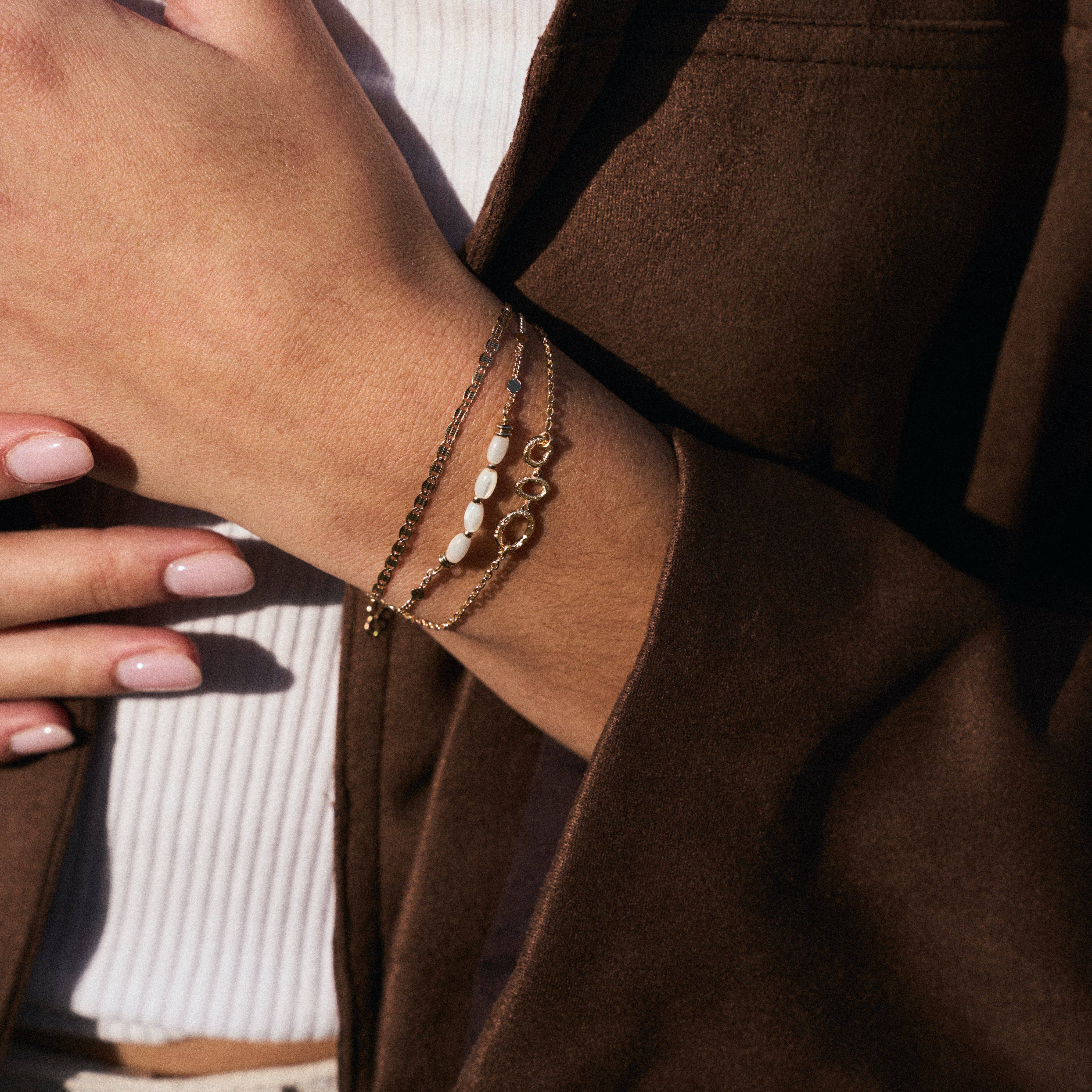 Meora Paris - Wholesale Beaded Bracelet - Anna bracelet 18k gold plated1