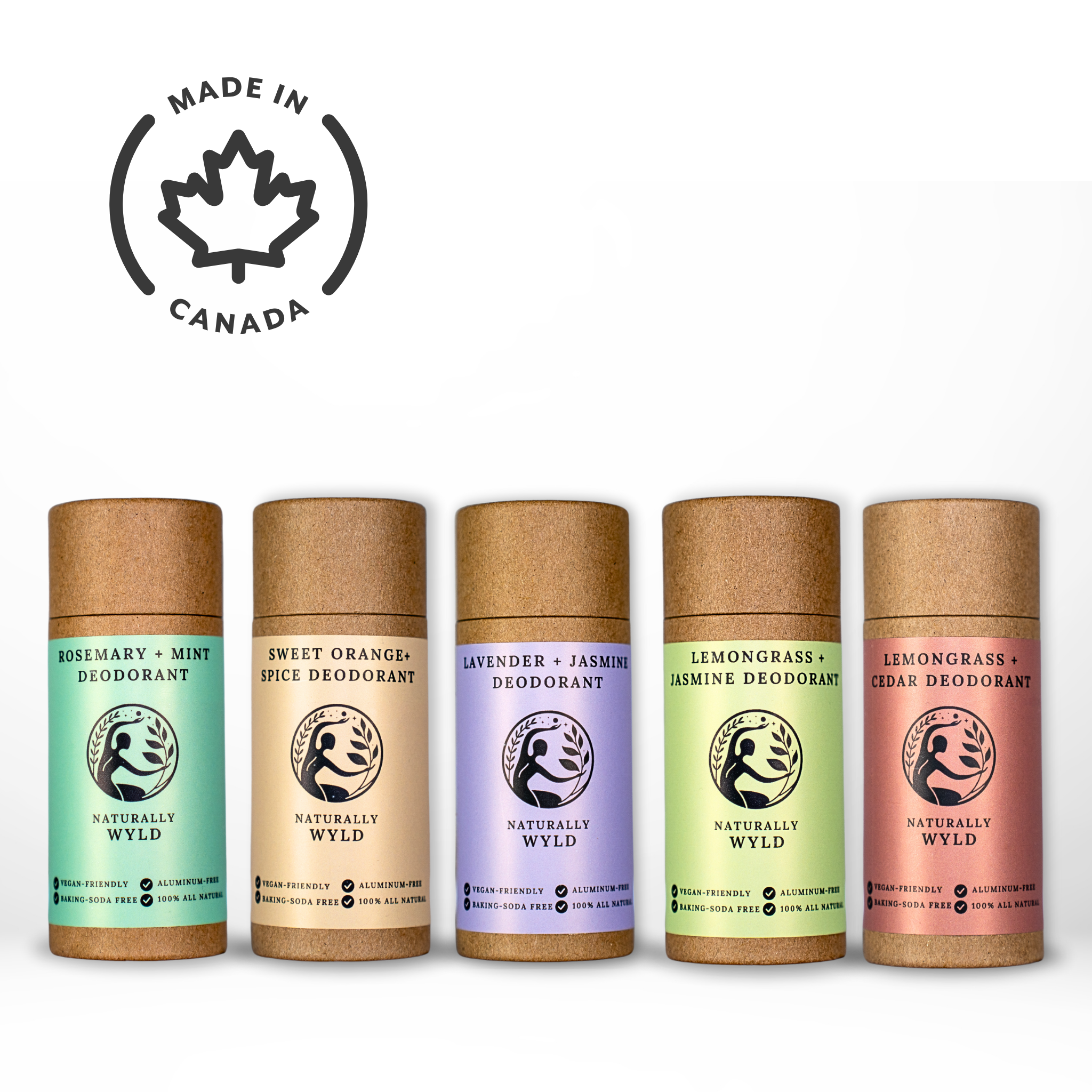 Naturally Wyld - Wholesale Deodorant - Unisex - Sweet Orange + Spice Natural Deodorant:Aluminum-Free, Vegan.2