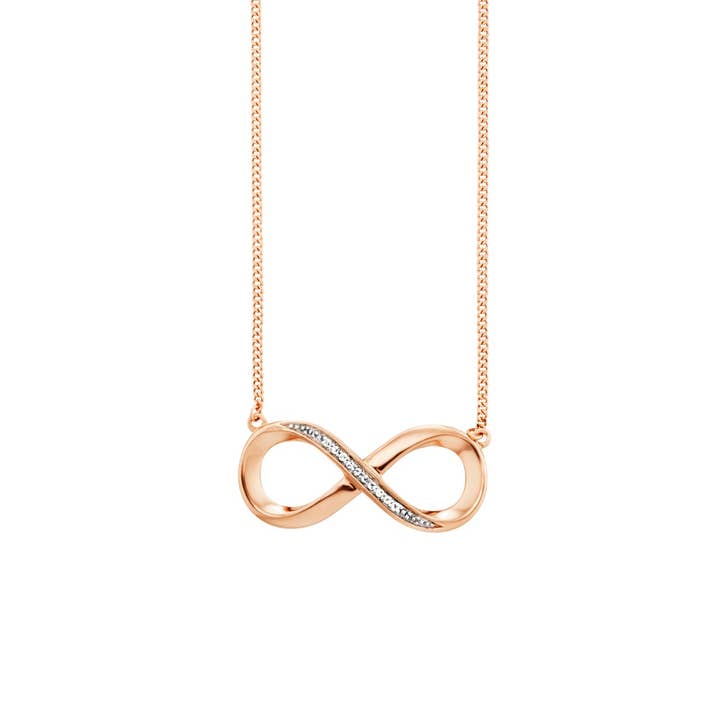 925 sterling silver rose gold-plated topaz necklace for wholesale by caï