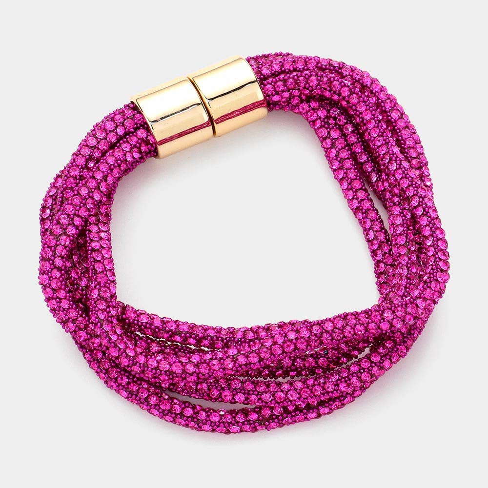 Sensibling Corp. - Wholesale Geweven/gevlochten armbanden - Bling Meerdere Lagen Magnetische Armband8