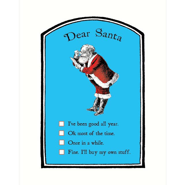 Lucca Paperworks - Wholesale Christmas Card - Dear Santa | Christmas Greeting Card0