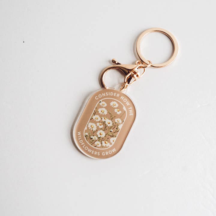 Jo Creative Co - Wholesale Keychain - Women's - Consider the Wildflowers Keychain4