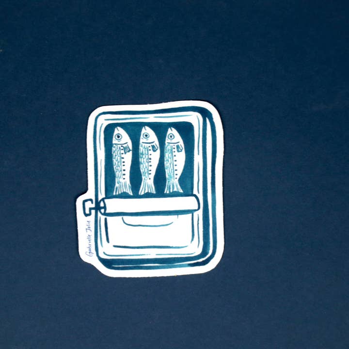 Aufkleber für Dosenfisch für den Großhandel von Fish-Eyed by Gabrielle Jolie