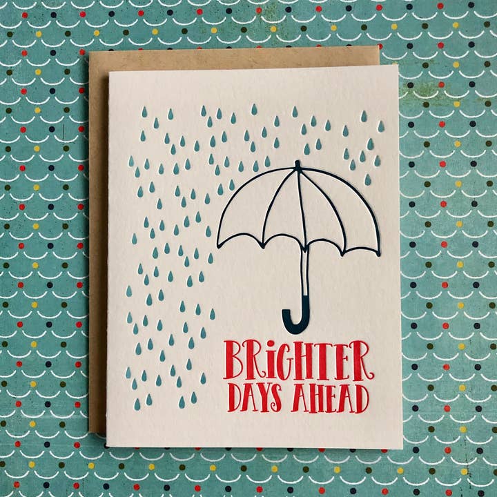 Brighter Days Ahead - Letterpress-Karten für den Großhandel von Lucky Bee Press