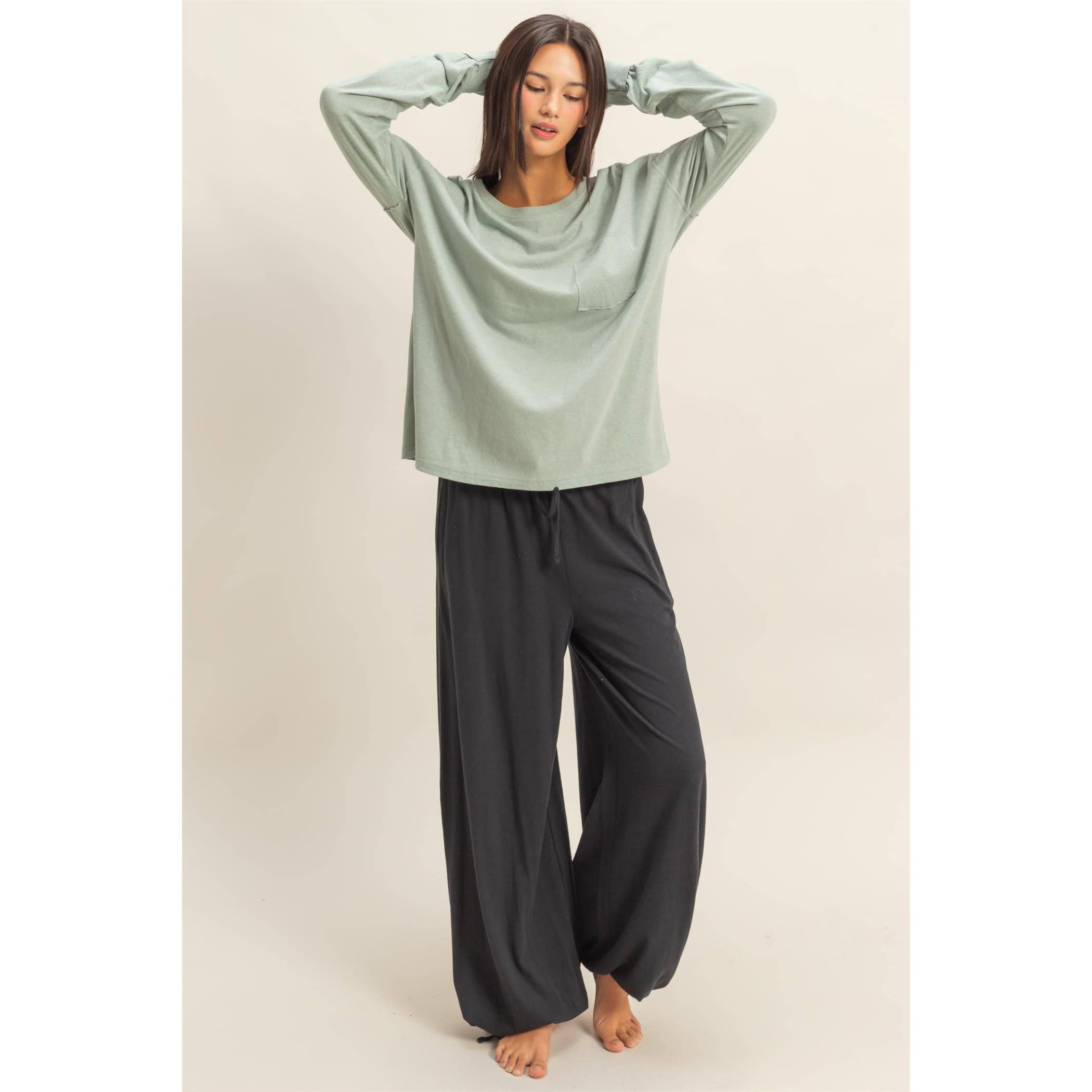 HYFVE - Vendita all'ingrosso Maglietta - Donna - Maglietta a maniche lunghe con taschino18